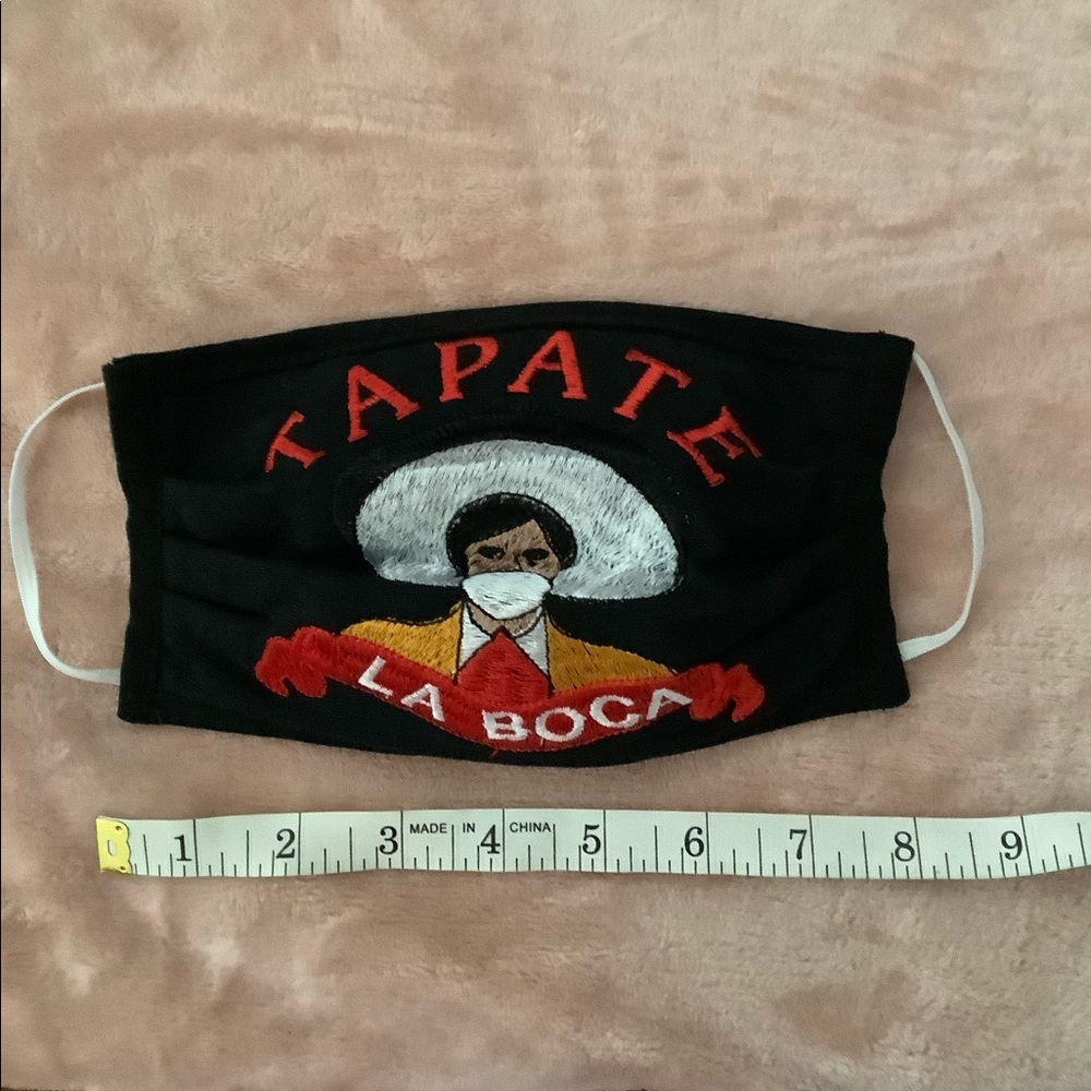 Mexican embroidered 3-layer mask